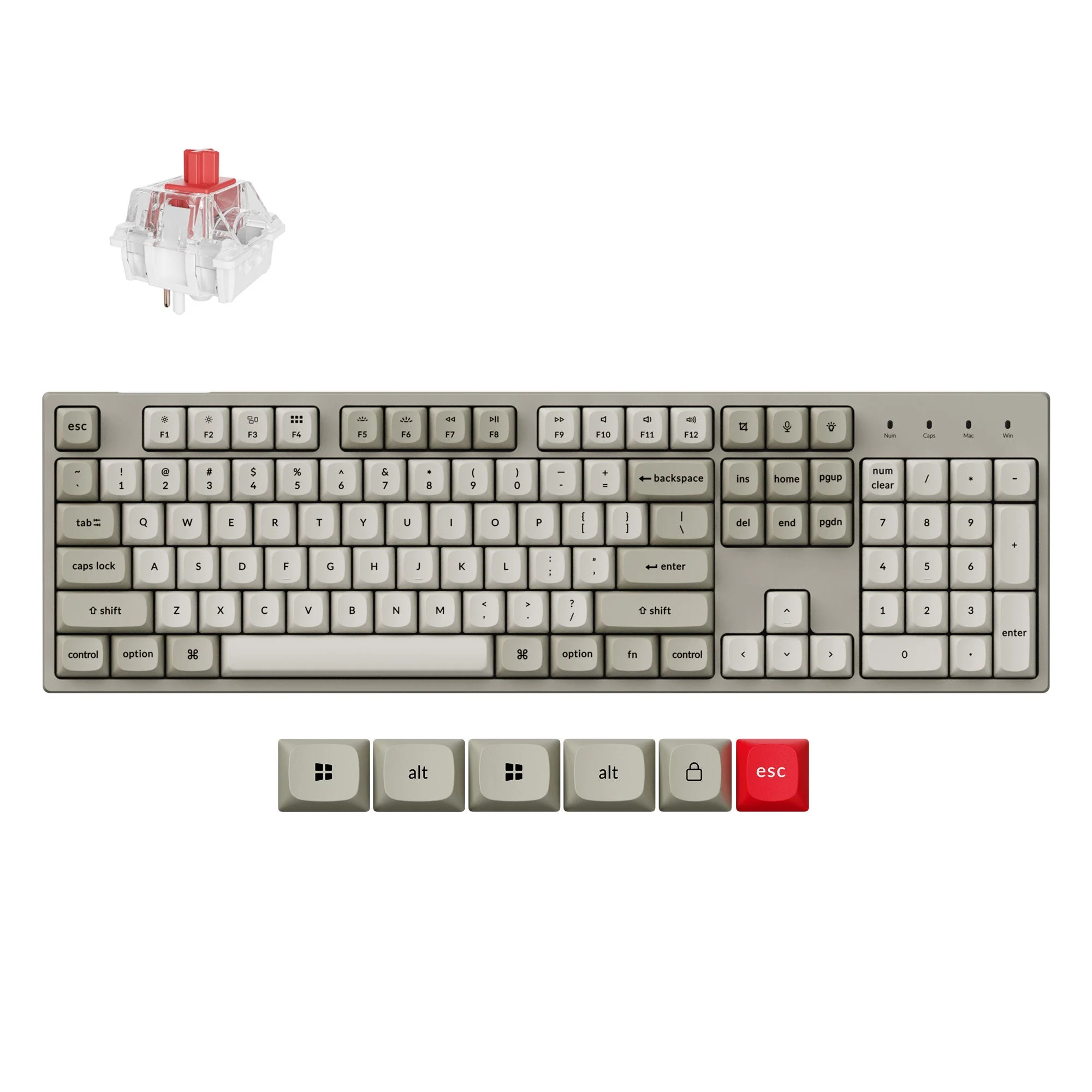 Keychron C2 Pro 8K QMK Wired Custom Mechanical Keyboard - Image 7