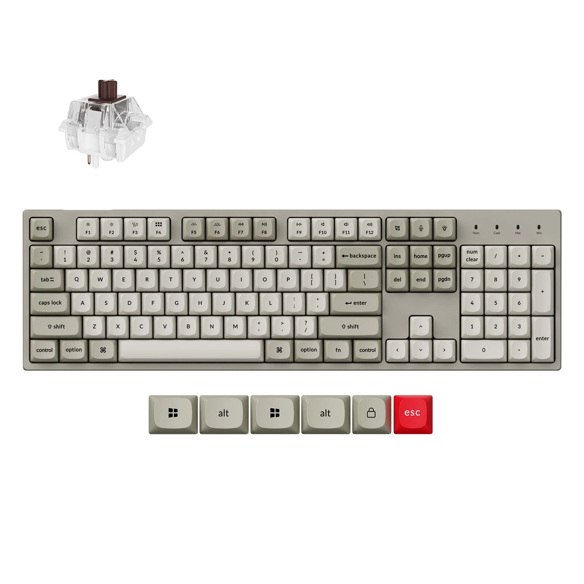 Keychron C2 Pro 8K QMK Wired Custom Mechanical Keyboard - Image 8