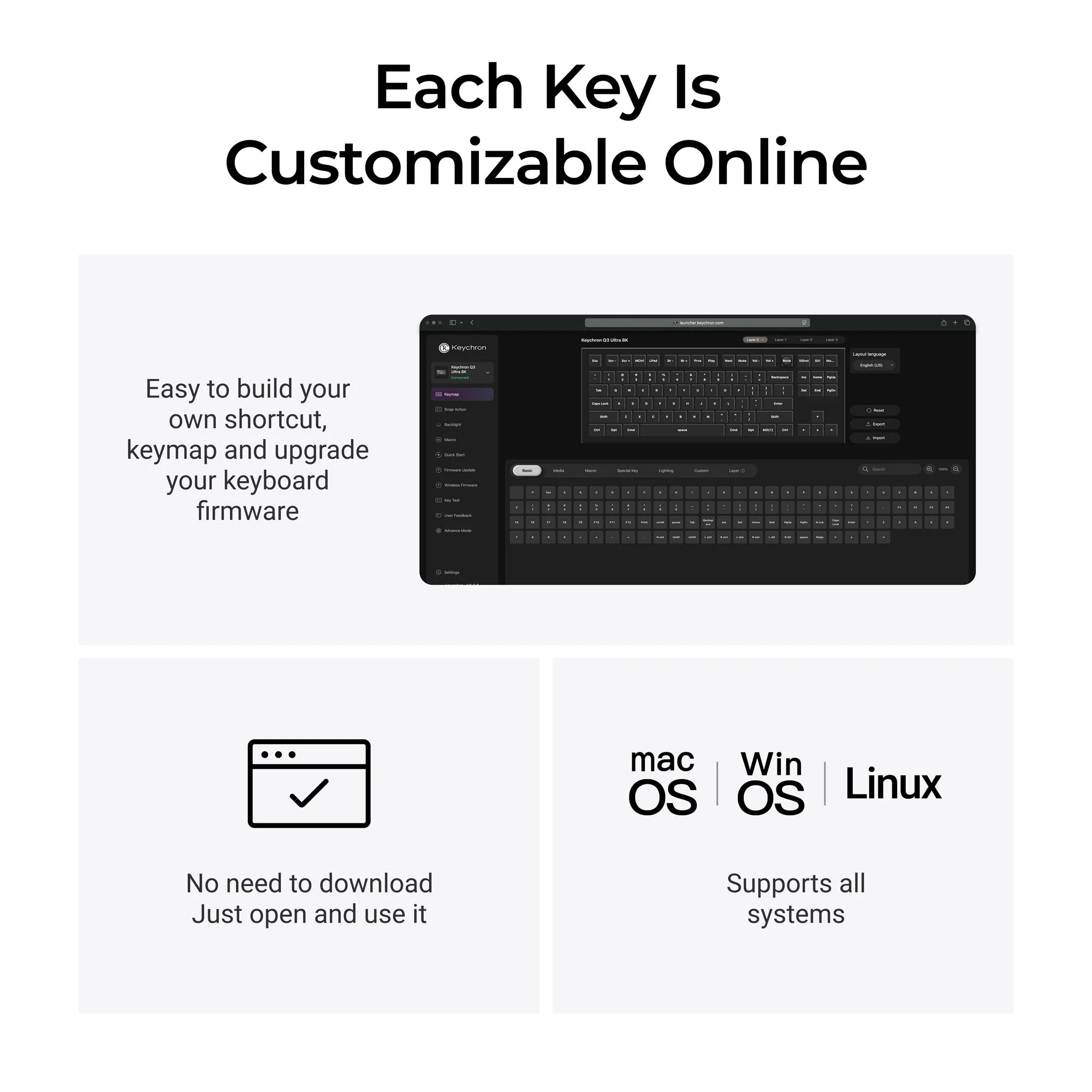 Keychron Q3 Ultra 8K Wireless Custom Mechanical Keyboard - Image 6