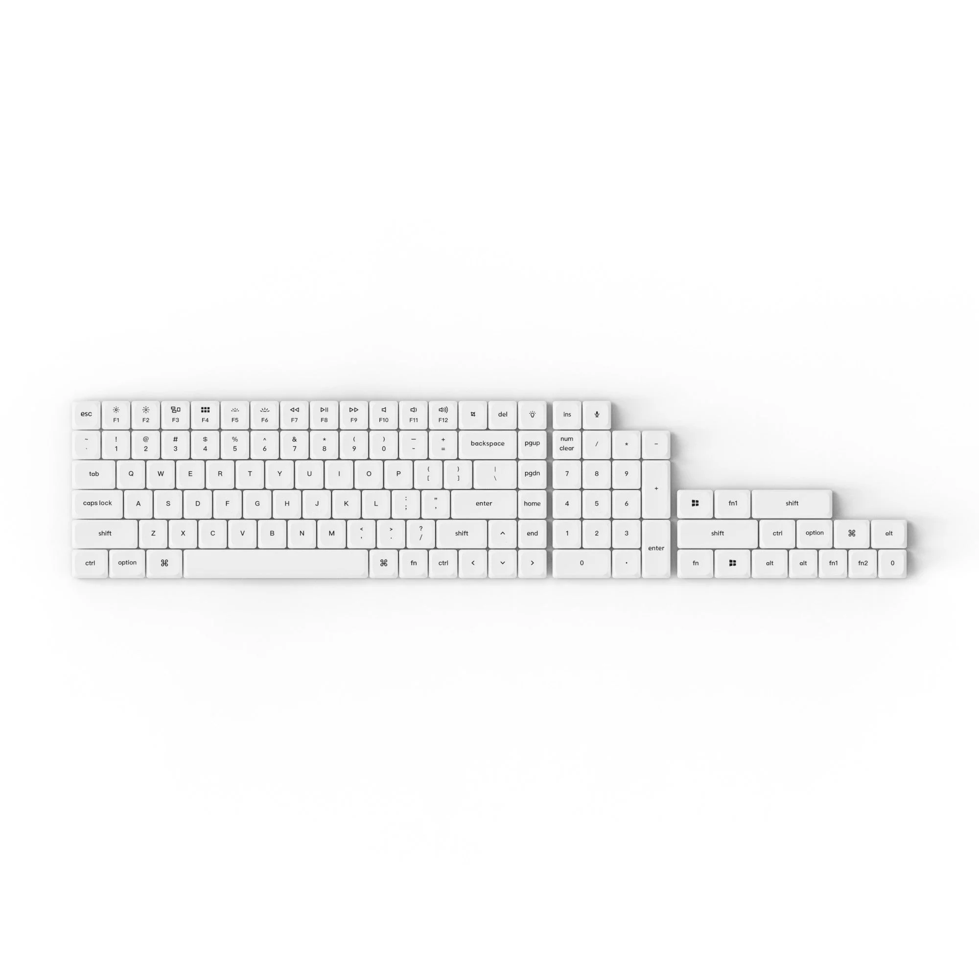 Low Profile Double Shot PBT Keycap Set - Image 2